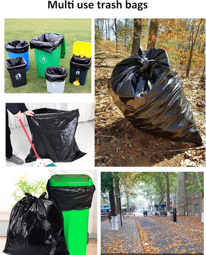 45 Gallon Trash Bags 1.8 Mil -39.3''x47.2'' Pack of 50 Thick Large Heavy Duty Multi-Use Garbage