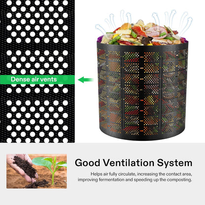 VIVOSUN 300 Gallon Outdoor Compost Bin, Expandable Composter, Easy to Setup & Large Capacity for