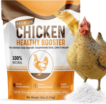 Chicken Dust Bath Sand Mix – Natural Poultry Dust for Feather & Skin Care | Diatomaceous Earth