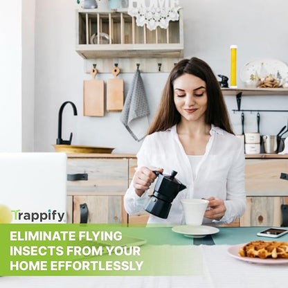 Trappify Hanging Fly Traps Outdoor: Fruit Fly Traps for Indoors | Gnat Trap | Gnat Traps for House