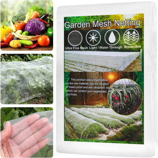 Ultra Fine Garden Netting, 4x25Ft Mesh Plant Netting Pest Barrier for Garden Protection Row Cover