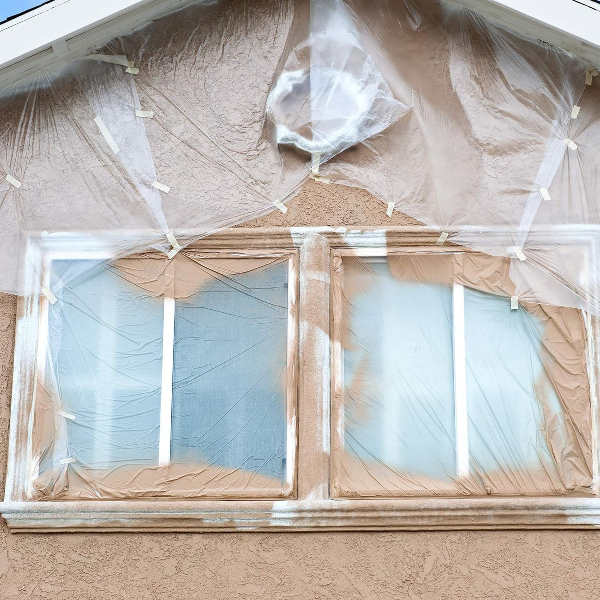 Aluf Plastics Clear All Purpose Poly Sheeting, Extra Strong, 4 mil, 20' x 100' for Painting &