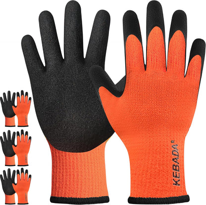 Kebada T3 Winter Work Gloves for Men and Women, Warm Knit Cold Weather Work Gloves, Thermal
