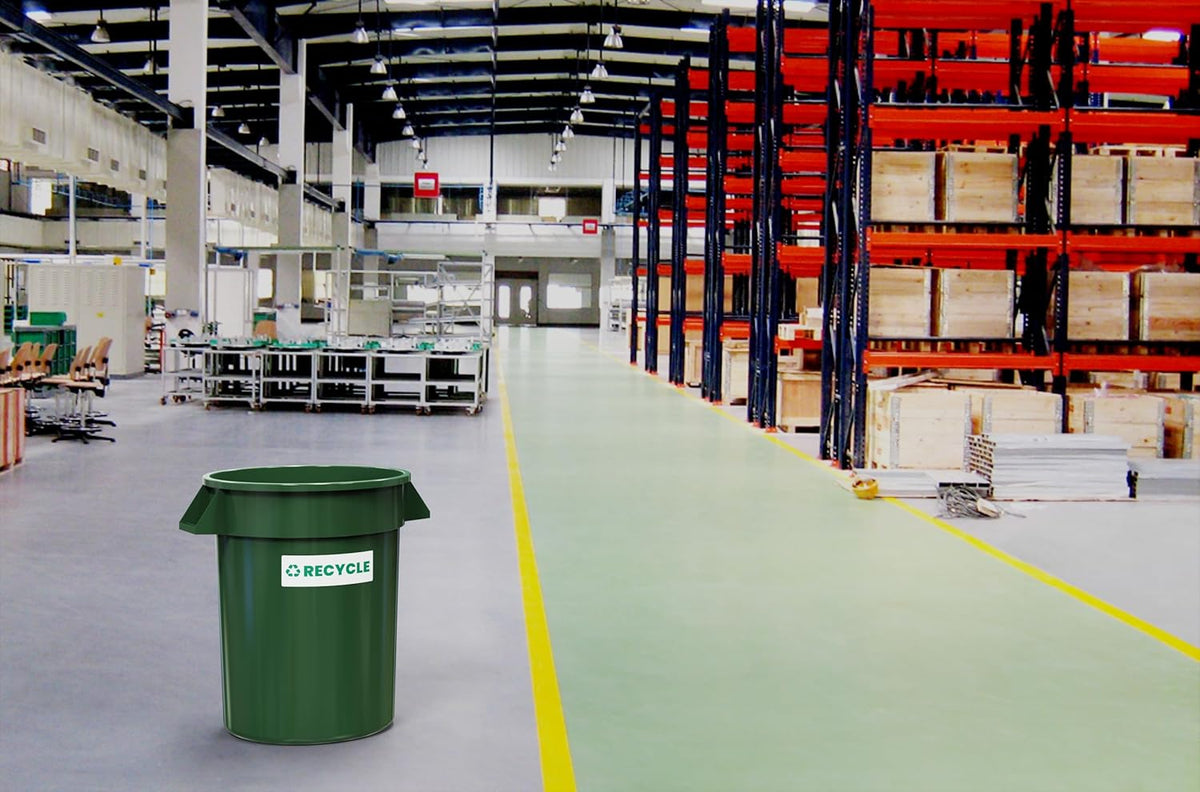 Recycle Sticker for Trash Bins – Heavy Duty, Recycle Only Sticker - 3-5 Year Indoor/Outdoor Rated