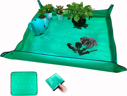 BIUWING Plant Repotting Mat,Waterproof Transplanting Mat,Foldable Indoor Succulent Potting Mat for