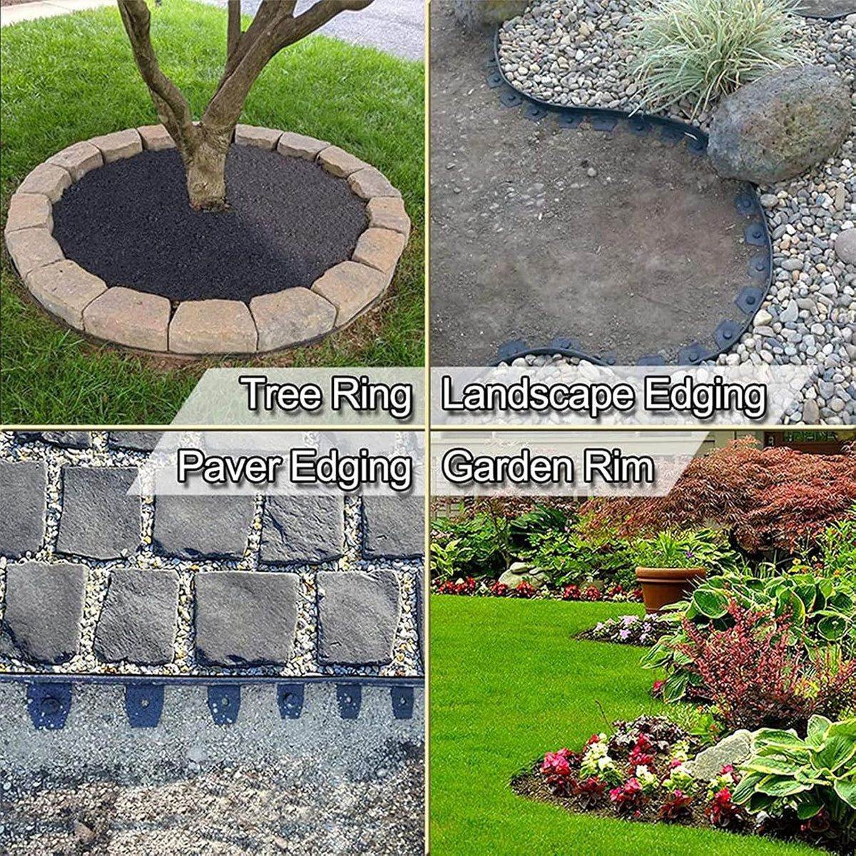 12 Inch Ground Stakes, Spiral Metal Landscapes Edging Spikes, 0.75 Inch Extra Large Top, for Paver