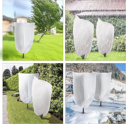 4 Pack Plant Covers Freeze Protection for Winter, Plant Protectors from Animals, Winter Plant Cover