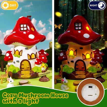 56 Pcs Fairy House Garden Kit Miniatures Fairy Garden Accessories Mini Resin Figurines Animals