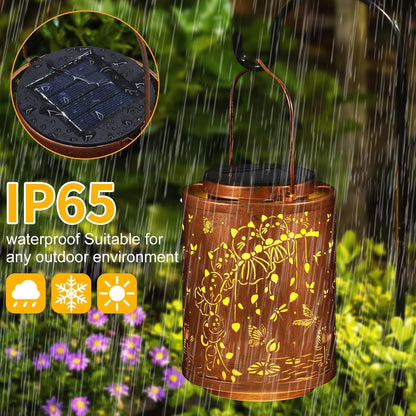 Solar Lanterns Garden Decor Birthday Gifts for Women Mon Grandma Metal Hanging Solar Lights