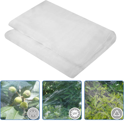 Garden Netting,8x33Ft Mosquito Insect Birds Animals Barrier Protection Net Ultra Fine Garden Mesh