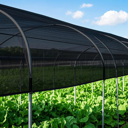 winemana Black Shade Cloth 90%, 5x20 FT Mesh Tarp - Garden Shade for Greenhouse, Patio, Vegetables