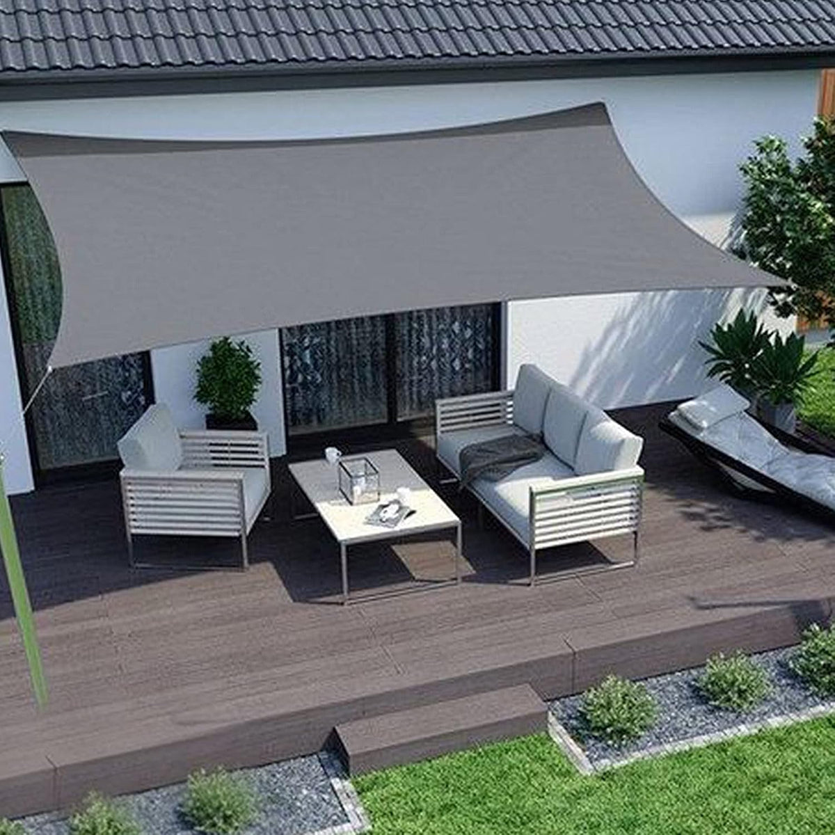 winemana 90% Shade Cloth, Dog Kennel Shade Cover, 10 x 20 FT Sturdy Durable Sunblock Shade Mesh