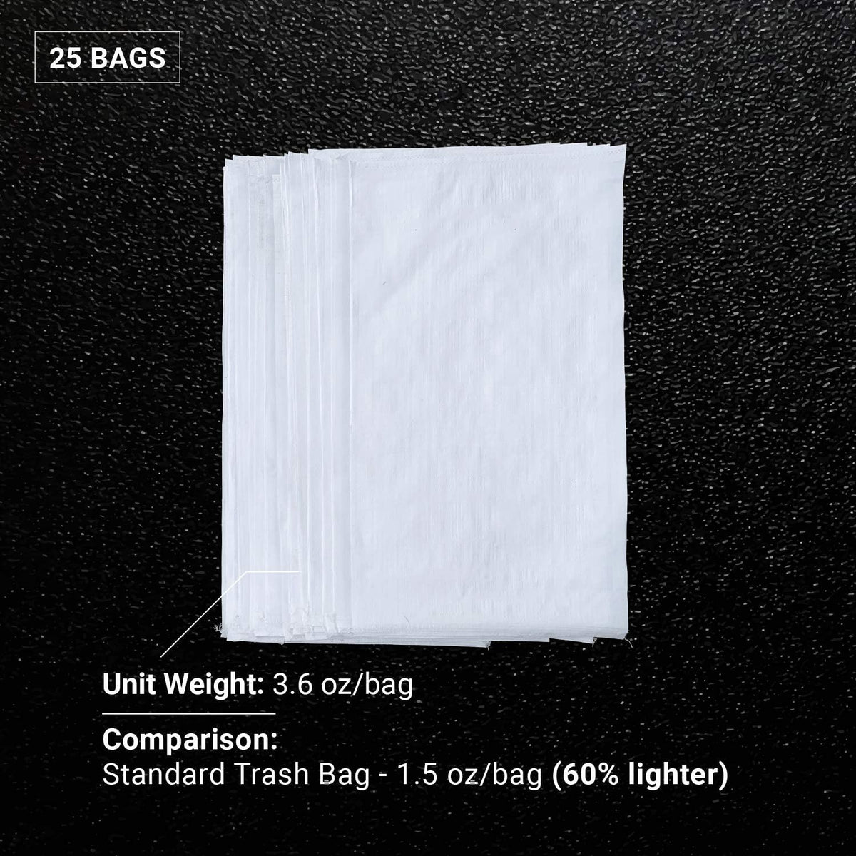 Sandbaggy Large Sandbags - Size: 25" x 40" - Thick Heavy Duty Contractor Bags, Heavy Duty Garbage