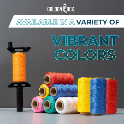 3 Roll Mason Line String – 262ft, 1.3mm Thick Twisted Polypropylene – Durable Construction Twine