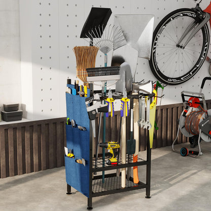 SAMRELAX Garden Tool Organizer, Garden Yard Tool Rack for Garage, Garage Organization and Storage