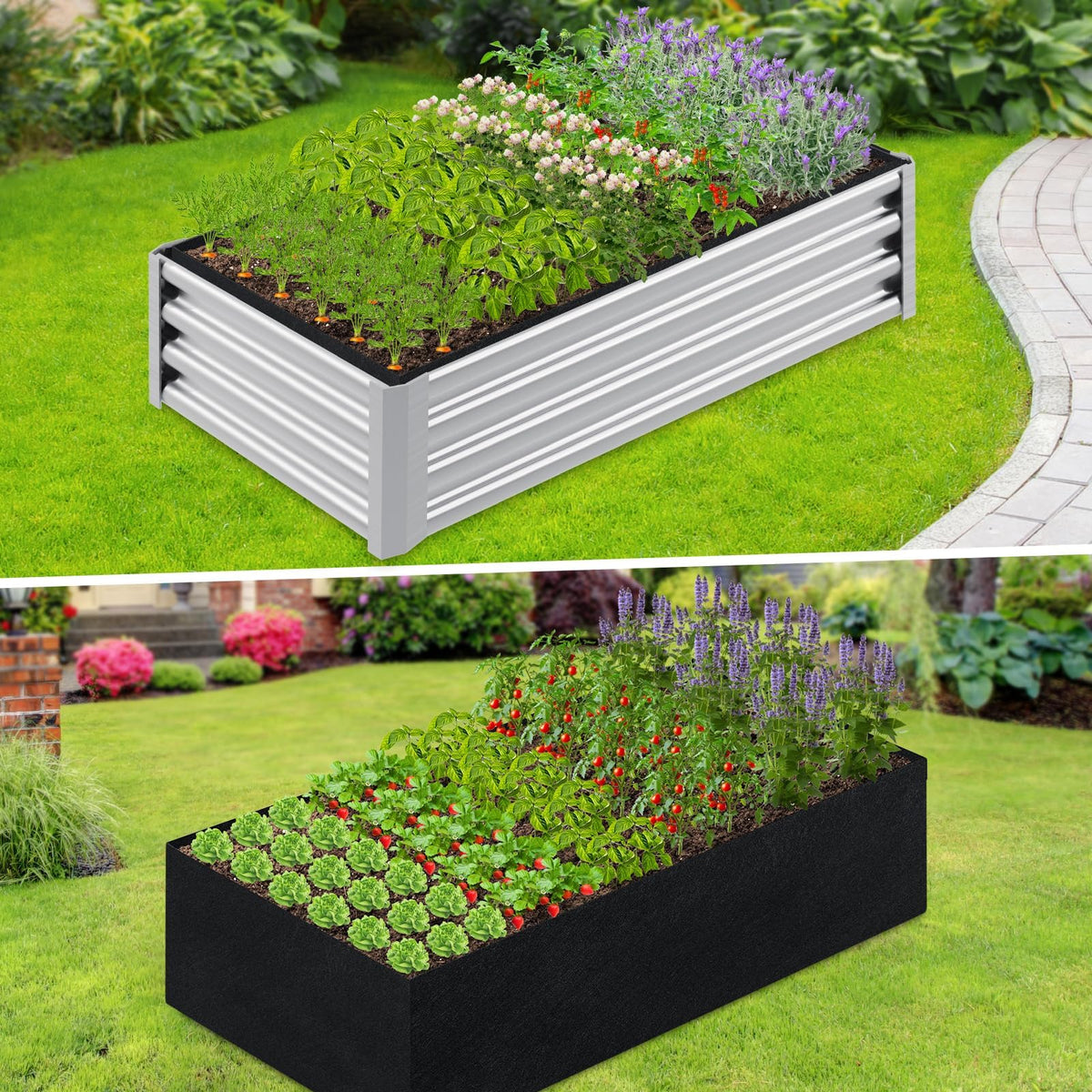 6x3x2FT Raised Garden Bed Liner for Gardening Outdoor, 2mm Thick, Rectangle
