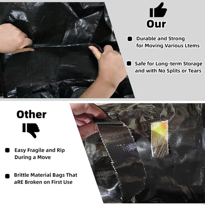 3 Pack 52L Storage Bags for Clothes, Moving Bags Heavy Duty Extra Large with Reinforced Handle