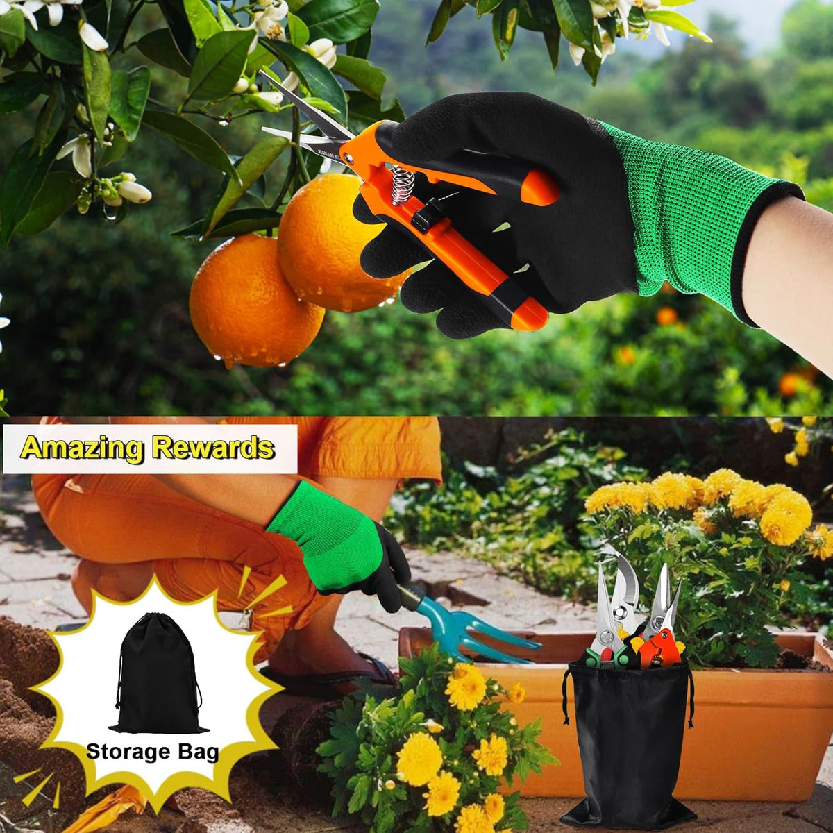 4 Pack Garden Shears Scissors,Pruning Shears, pruning shears for gardening Stainless Steel Blades