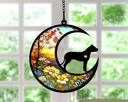 Personalized Dog Memorial, Custom Name Dogo Argentino Dog Christmas Ornament with Name, Custom