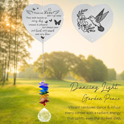 Memorial Suncatcher Ornament - Those we Love Don't go Away - Sympathy Gift for Loss of Loved One