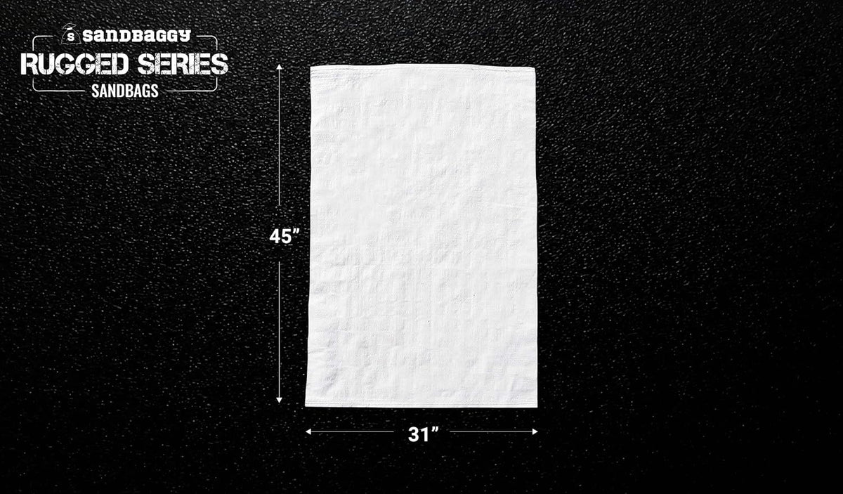 Sandbaggy Large Sandbags - Size: 31" x 45" - Thick Heavy Duty Contractor Bags, Heavy Duty Garbage