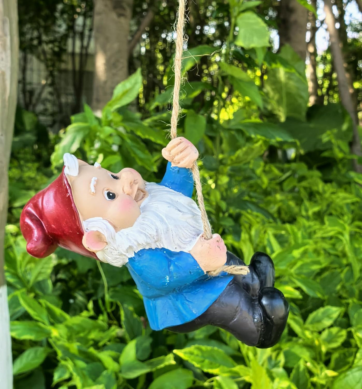 Gnome Garden Decoration Climbing Tree Decor Outdoor,Fairy Door Tree Face Figurine Lawn Patio