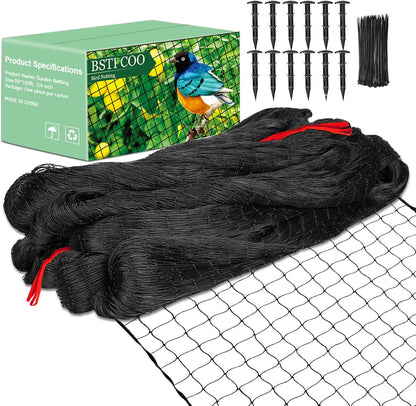 Bird Netting 50'x100' with 3/4" Mesh Hawk Net for Chicken Run,Poultry Netting Heavy Duty Nylon