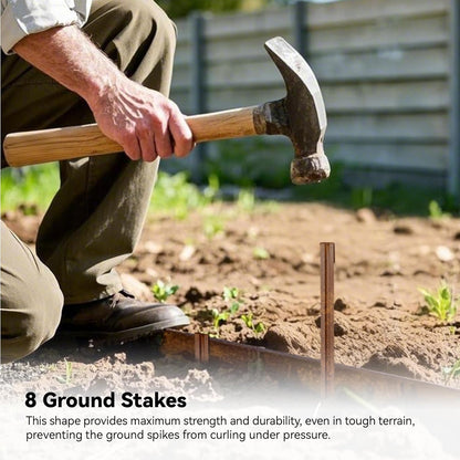 Worth Galvanized Steel Landscape Edging 10" x25' Metal Garden Edging Roll Flexible Bender Border