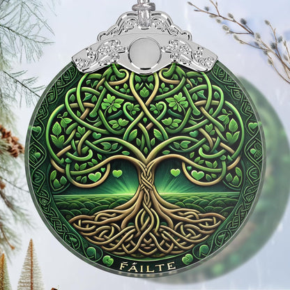 Christmas Tree of Life Stained Glass Ornament - Holiday Home Decor - Gift Exchange Present - The