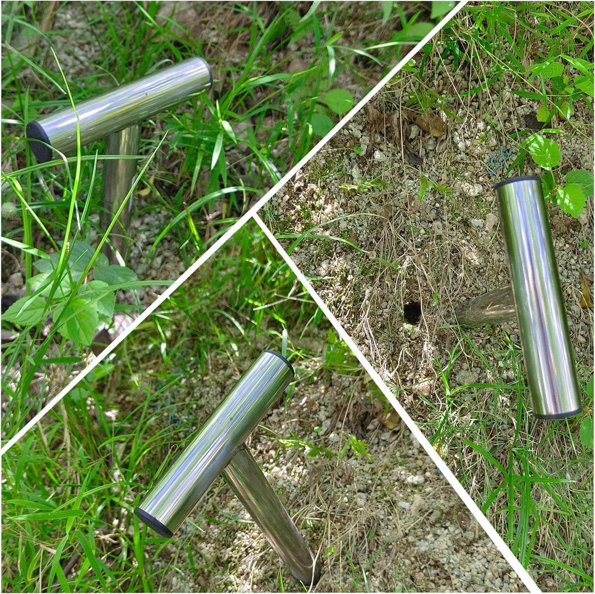 Hand Dibber, 10 Inch Stainless Seed Dibber, Hole Digger for Plant Labels Self Watering Stakes