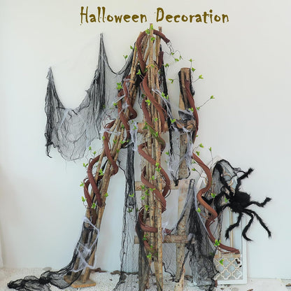 Bendable 63in Artificial Tree Twigs Cane Vine Branches Fake Plants Trunk Garland with Leaves for