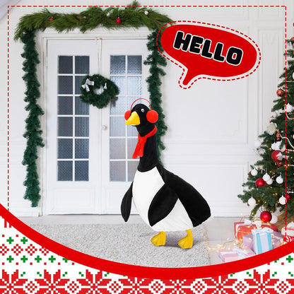Outus Halloween Penguin Goose Outfits Funny Penguin Porch Goose Outfit 23 Inch Holiday Lawn Plastic