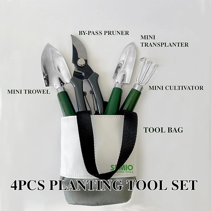 SUMIO Mini Garden Tool kit, Desk Indoor Plant Tool Set, Portable Garden Tool Set, Succulent Tools