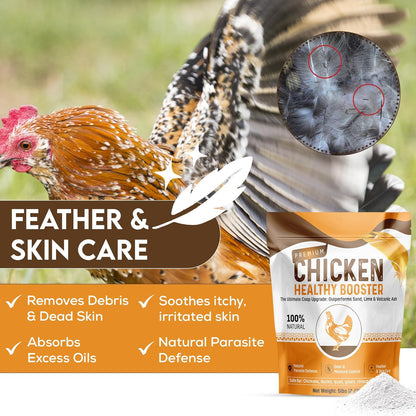 Chicken Dust Bath Sand Mix – Natural Poultry Dust for Feather & Skin Care | Diatomaceous Earth