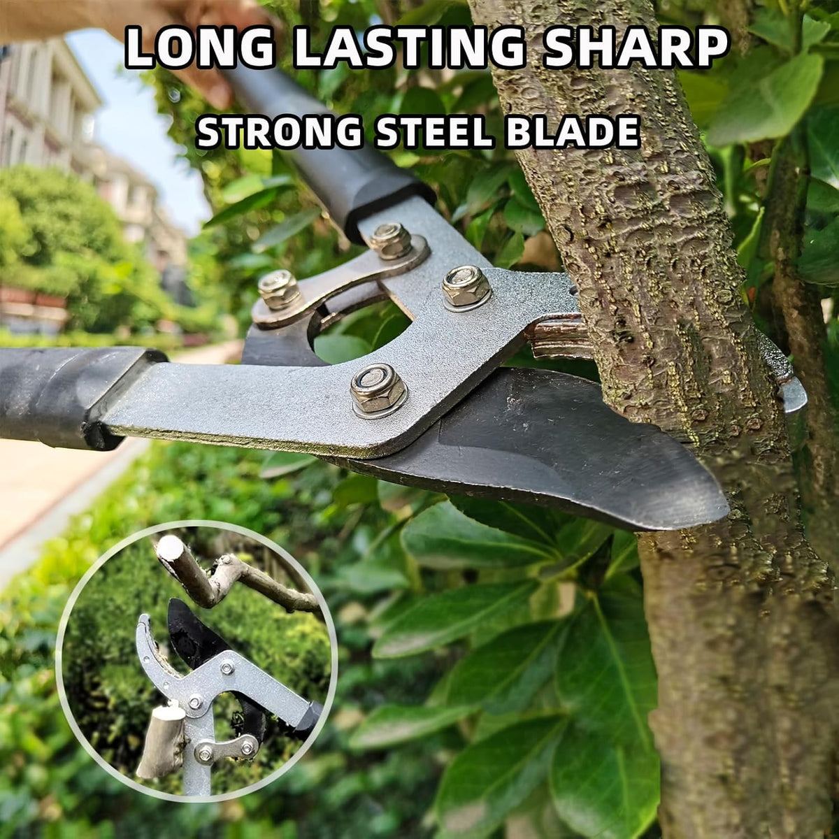 Loppers Hedge Shears & Pruners Combo Set 3-Piece Hedge Clippers, Heavy Duty Tree & Shrub Care Kit