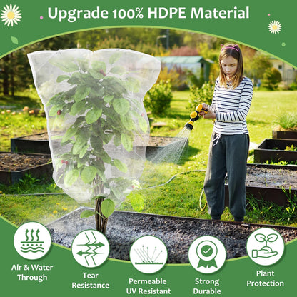 4PCS Netting for Garden Protection, BlueberryBush Netting Cover Insect Bird Barrier Mesh