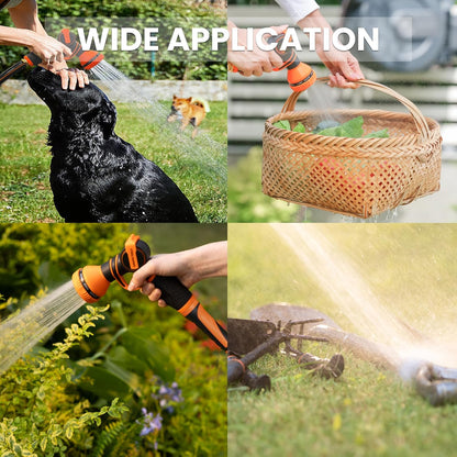 Giraffe Tools Garden Hose 12ft x 3/4", Heavy Duty Water Hose, Flexible, Hybrid Lightweight Hose
