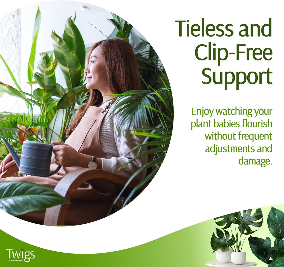 Twigs - Plant Support Stakes for Indoor, Outdoor & Climbing Plants, Gardening Supplies, Garden
