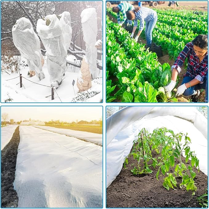 2 Pack Plant Covers Freeze Protection 10 x 30FT 1.2oz Frost Cloths Forst Blankets for Winter