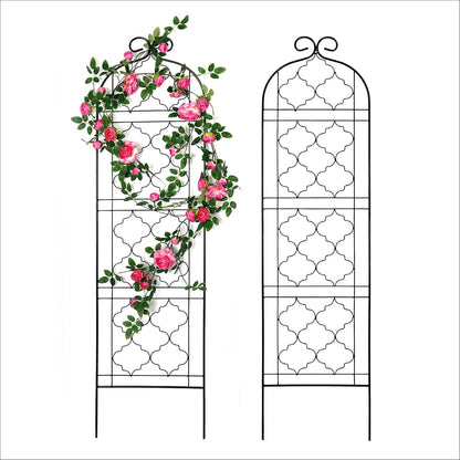 Garden Trellis for Vines and Climbing Plants Outdoor, Iron Wire Lattices Grid Panels for Potted
