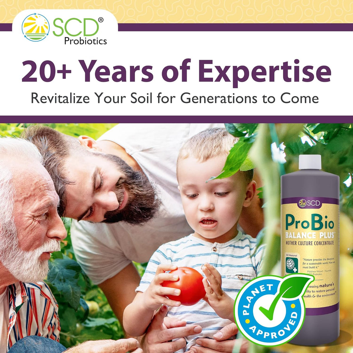 SCD Probiotics ProBio Balance Plus - Make 20X More Soil Conditioner - Super Concentrate Of