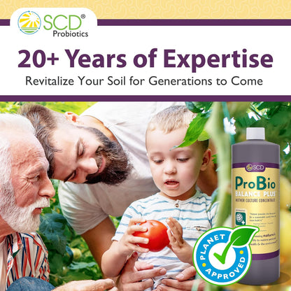 SCD Probiotics ProBio Balance Plus - Make 20X More Soil Conditioner - Super Concentrate Of