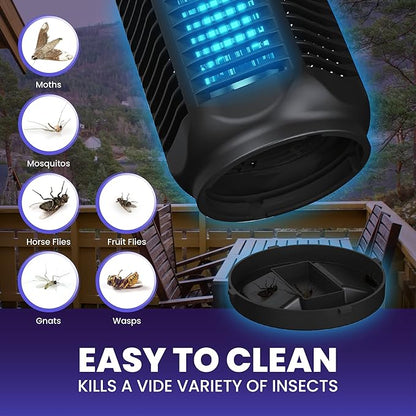 LiBa Electric Bug Zapper, Outdoor & Indoor Insect Killer with Switch – 4000V Powerful Grid, 20W