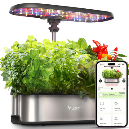 LETPOT LPH-SE Hydroponics Growing System, 12 Pods Smart Herb Garden Kit Indoor, Indoor Garden, APP