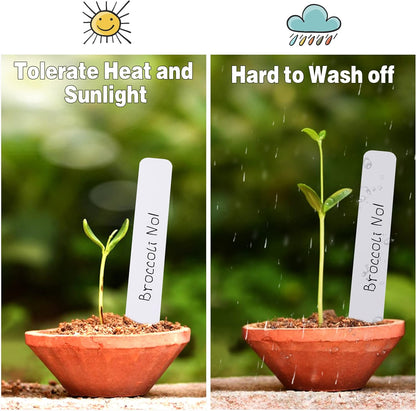 Plant Labels 4 Inch 500Pcs Plastic Plant Name Tags for Seedlings Garden Labels Markers Nursery