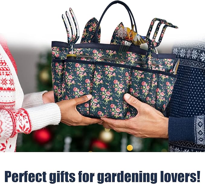 Garden Tool Set, 25Pcs Heavy Duty Floral Garden Tools, Aluminum Rust-Proof Gardening Kit with