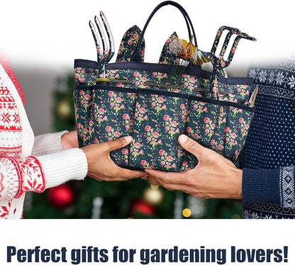 Garden Tool Set, 25Pcs Heavy Duty Floral Garden Tools, Aluminum Rust-Proof Gardening Kit with
