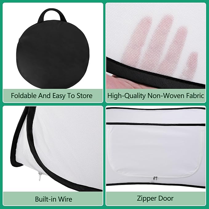 45" x 22" x 16" Pop Up Winter Garden Rows Plant Covers, Raised Garden Beds Vegetable Rows