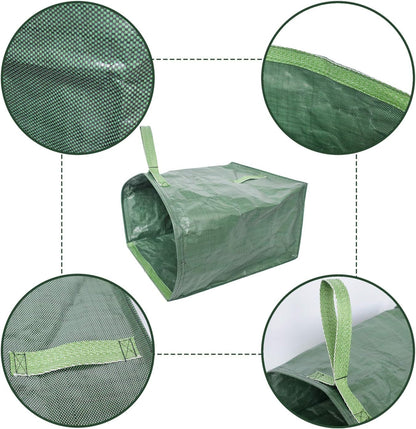 UNISTRENGH 2-Pack Set 106 Gallons Reusable Garden Bag with Reinforced Handles Heavy Duty Gardening