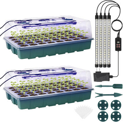 Sondiko Seed Starter Tray with Grow Light, Intelligent Display Digital Controller, 80 Cells Seed
